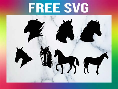 Free Horse Head Svg Silhouettes