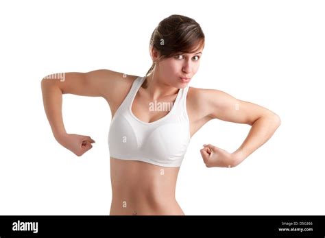 Muscle Girl Flexing Biceps Telegraph
