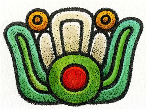 Xochitl Flower Aztec Symbols Mayan Symbols Mayan Art