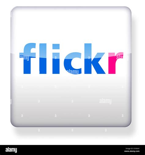Flickr Logo As An App Icon Stock Photo Alamy
