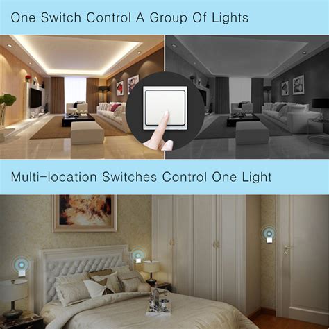 Acegoo Wireless Lights Switch Kit Self Powered Battery Free Transmit