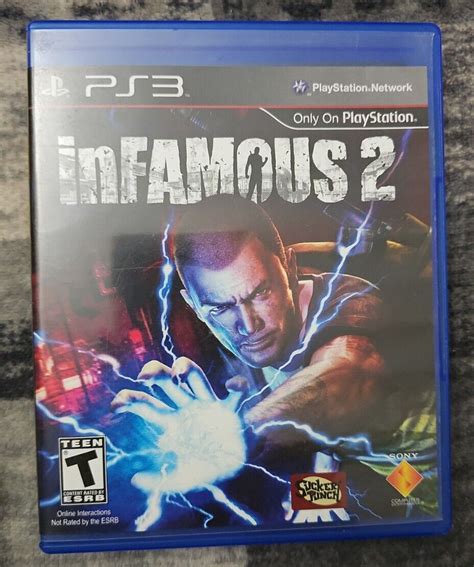 Infamous 2 Sony Playstation 3 Ps3 W Manual Tested Cib Complete Toni