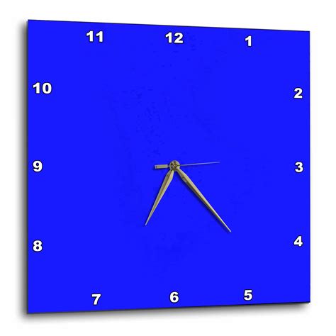 3drose Electric Blue Wall Clock 10 By 10 Inch