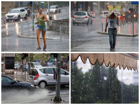 Slobodna Dalmacija Kona No Spli Ane I Goste Nakon Nesnosnih Vru Ina Okupao Ljetni Pljusak