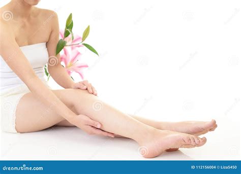Close Up Of Woman S Legs Stock Photo Image Of Japanese 112156004
