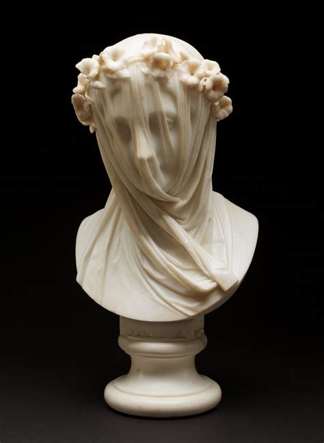 The Veiled Virgin Carrara Marble Sculpture In The World Of Art