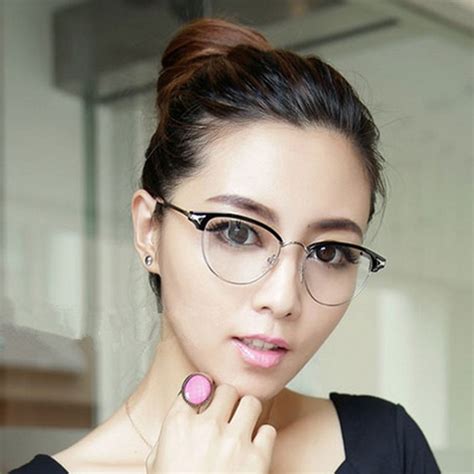 Vintage Oval Round Metal Eyeglass Frames Myopia Rx Able Nerd Glasses Spectacles Come With Clear