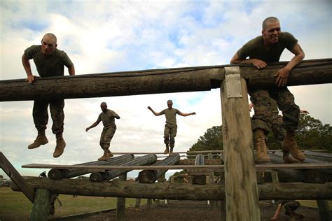 Dvids Images Photo Gallery Marine Recruits Tackle Obstacle Course