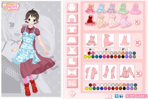 Cute Anime Girl Dress Up Game Play Online On Flash Museum 🕹️