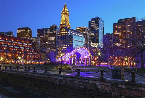 Boston North End Christopher Columbus Waterfront Park Photograph By