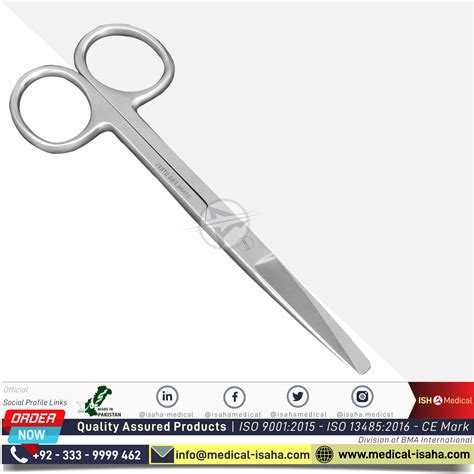 Operating Scissors Sharp Blunt Straight Isaha Medical
