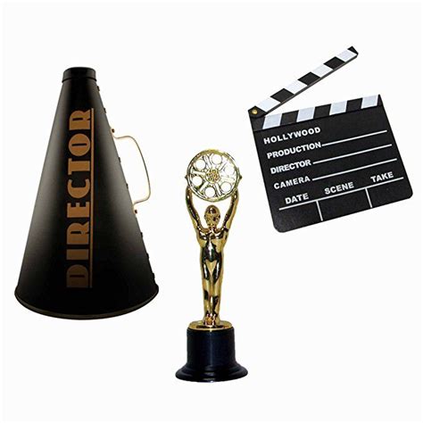Hollywood Directors Party Kit Includes Directors Megaphone Clapboard