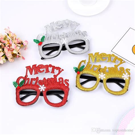 Merry Christmas Sunglasses Santa Claus Xmas Glasses Eyewear Mask Costume Cosplay Props Party