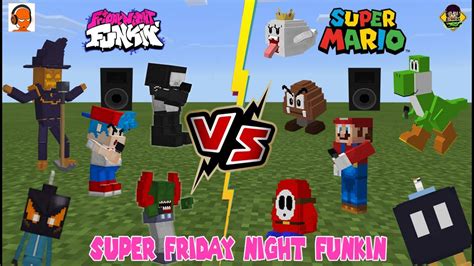 Friday Night Funkin FNF VS Super Mario Minecraft PE YouTube