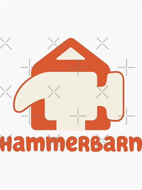 Hammerbarn From Bluey Funny Ts Sticker By Jewellmarvin8 Redbubble
