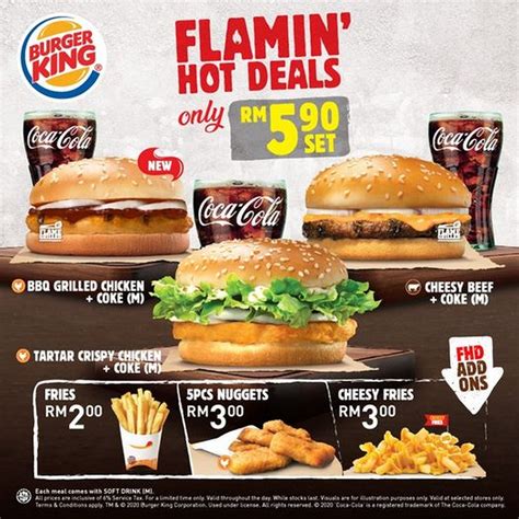 Burger King With Flamin Hot Deals At Rm590 Per Set Only