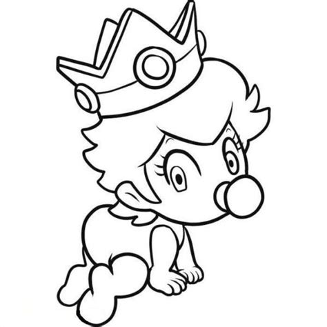 Free printable princess daisy coloring page for kids to download, super mario coloring pages. Pin by April Ordoyne on game characters | Mario coloring ...