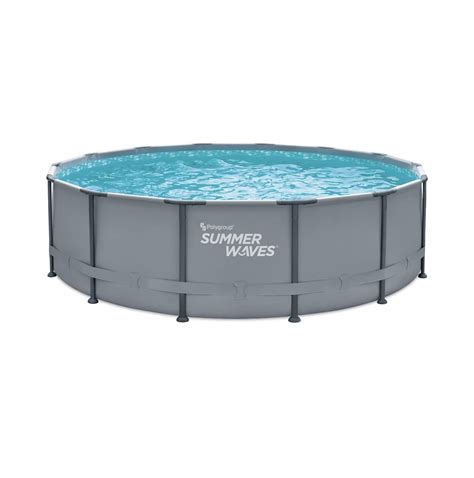 Buy Summer Waves 14ft Elite Frame Grey Pool With Filter Pump Cover