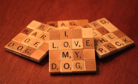 Scrabble Coasters With Recycled Wood Scrabble Tiles And Sturdy Etsy