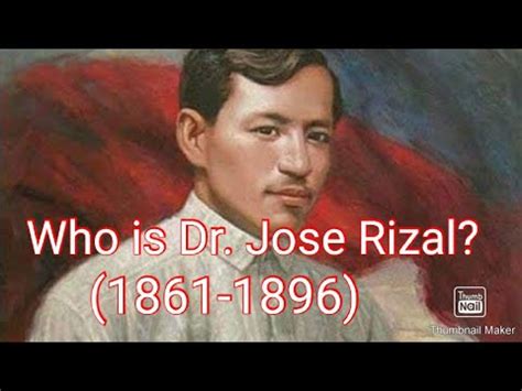 Who Is Dr Jose Rizal 1861 1896 YouTube