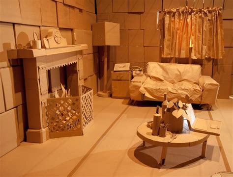 Cardboard Rooms Set Building By Mark Obrien Set Design Theatre