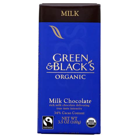 Green Blacks Organic Chocolate Bar Organic Milk 34 Cocoa Shop