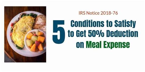 Deductions For Meals And Entertainment 2018 Internal Revenue Code