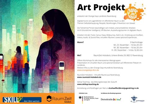 Art Projekt 16 November Bis 30 November 2022 Orange Days Landkreis