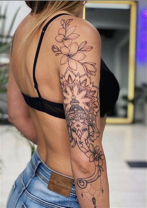 Fabulous Flower Tattoo Design In Right Tattoo Placement Ideas For Woman Cozy Living To A
