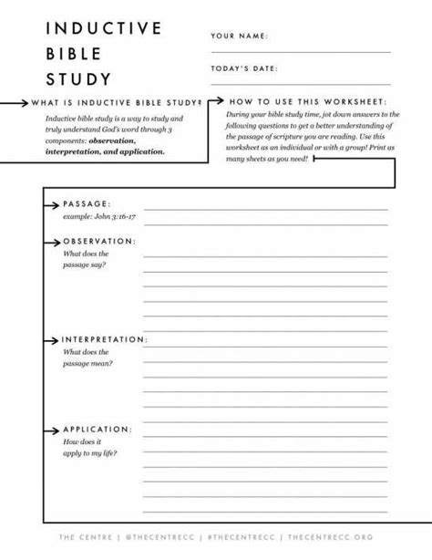 Printable Bible Study Worksheets â Bible Study Printables Free