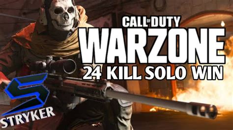 Cod Warzone 24 Kill Win In Regular Solos Youtube