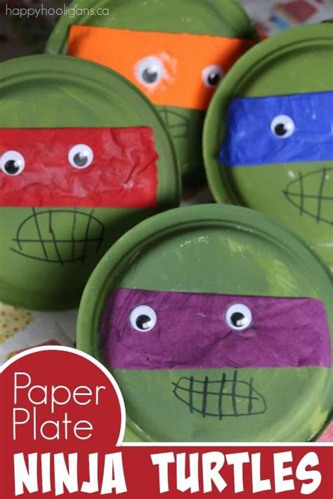 Paper Plate Teenage Mutant Ninja Turtles Craft Ninja Turtle Crafts