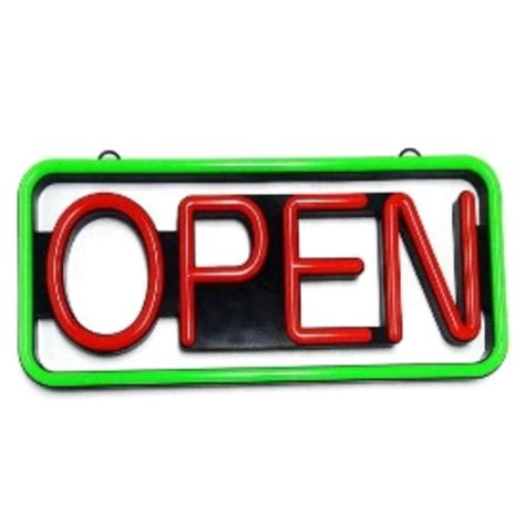 Super Bright Neon Led Open Sign Redgreen Restaurants N Us