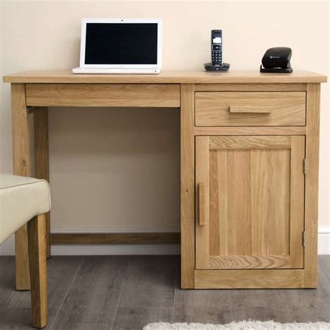 Compact office desks in the style you need. Arden Solid Oak Small Computer Desk - Best Price Online
