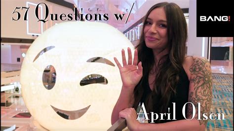 57 Questions With April Olsen Youtube