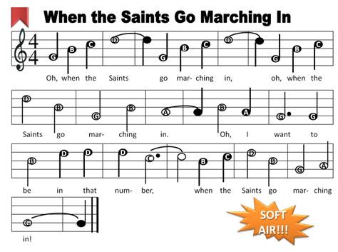 When the saints go marching in soprano (descant) recorder version. Le Music Cave: Grade 2 - Lesson 1 (Q4) (Karate Recorder Dojo)