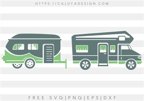 Free Camper SVG, PNG, EPS & DXF By Caluya Design