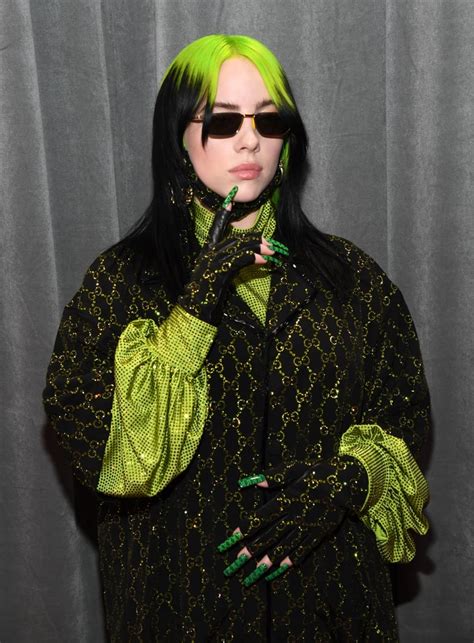 Billie Eilishs Gucci Outfit At The 2020 Grammys Popsugar Fashion Uk