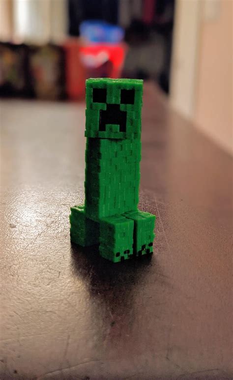 3d Printed Creeper My Cousin Made For Me Whatcha Think Rminecraft