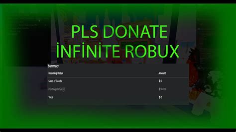 Roblox Pls Donate İnfİnİte Robux Script Youtube