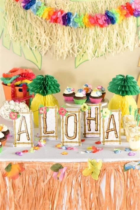 Hawaiian Luau Party Ideas Crazy Little Projects