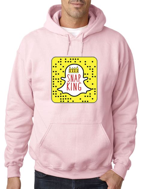 New Way 428 Hoodie Snap King Snapchat App Ghost Parody Sweatshirt
