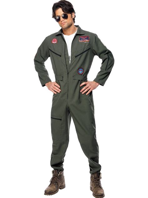 Top Gun Maverick Goose Iceman Classic Flight Suit Disguises Costumes