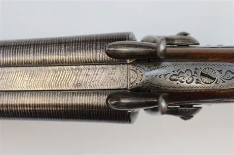 Beautiful Unmarked European Double Barrel Shotgun With 31 Damascus