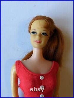 Vintage Barbie Redhead Twist Turn Stacey Doll In Original Swimsuit
