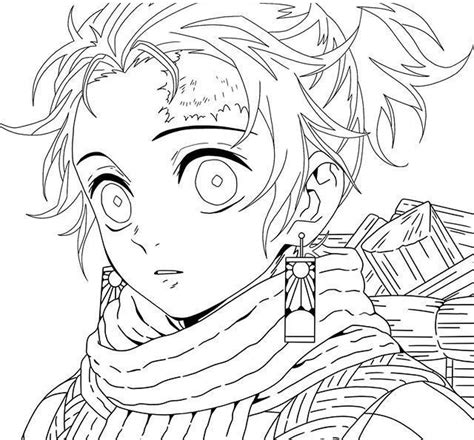 Coloring Pages Anime Demon Slayer : Demon Slayer Coloring Pages 90 Free