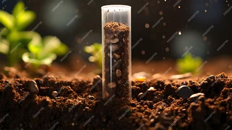 Premium Ai Image Microplastics In Soil A Test Tube With Soil Sample