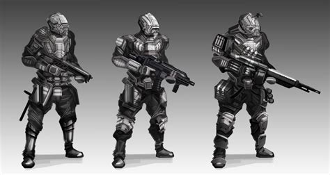 Artstation Sci Fi Trooper Concepts