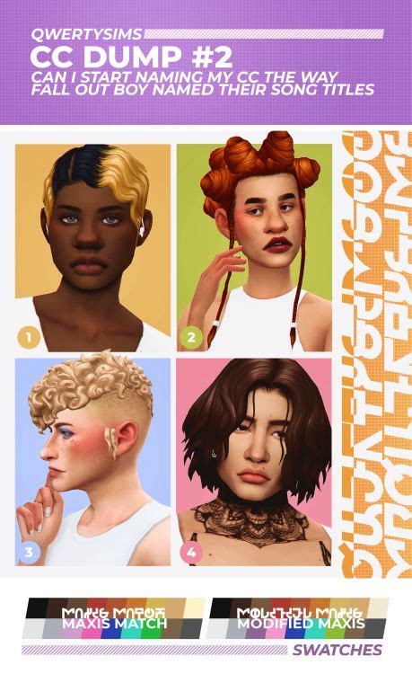 Pin By Princess Cinnamon On Sims 4 Sims 4 Hair Male Maxis Match