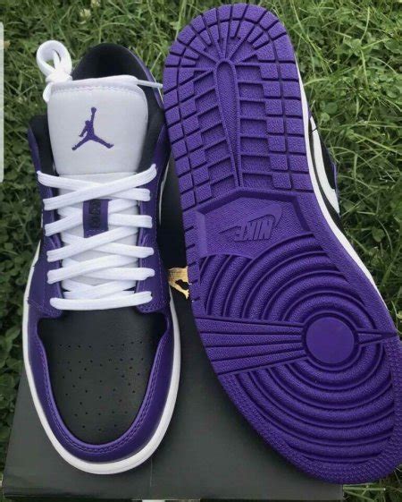 Nike Air Jordan 1 Low Purple Black Size 11 100 Authentic With Receipt